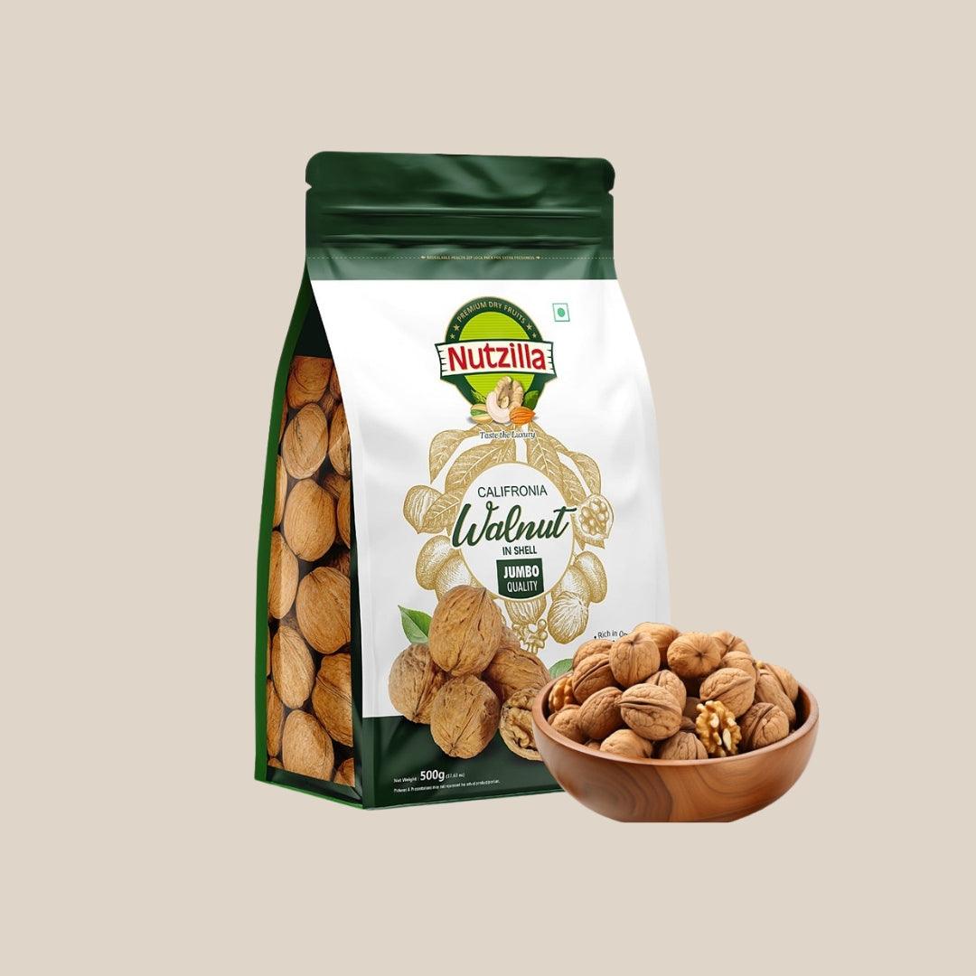Walnut Inshell California - 500gm - Nutzilla