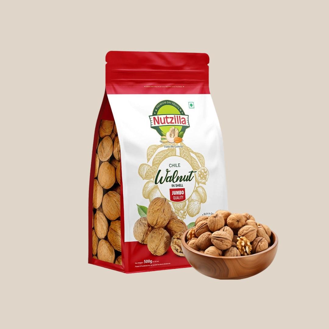 Walnut Inshell Chile - 500GM - Nutzilla