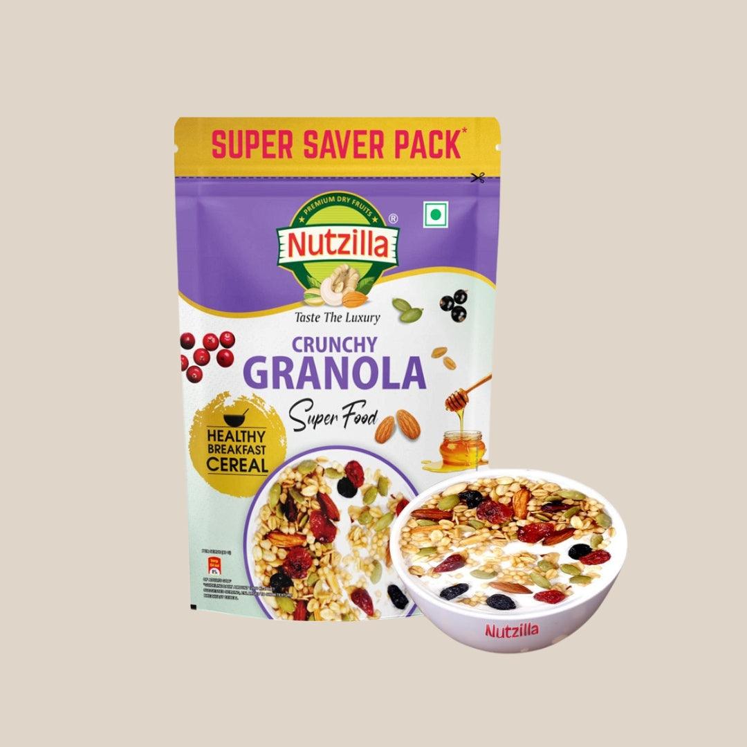 Crunchy Granola Breakfast Meal - 400gm - Nutzilla