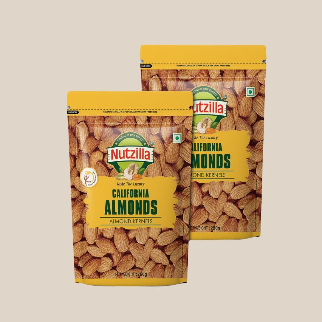 Combo Almonds Non Pareil 500gm - Nutzilla