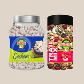 Cashew & Trail Mix Combo pack (500gmX2) - Nutzilla