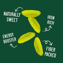 Green Raisins (long) - 250gm - Nutzilla