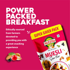 Muesli & Crunchy Granola (400gmX2) - Nutzilla