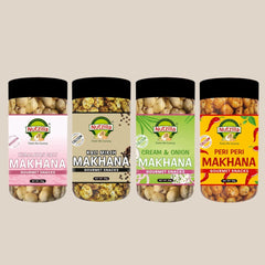 Makhana 4 Exciting Flavours Seasoning Combo pack - Nutzilla