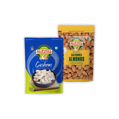 Nutzilla Combo Pack Almonds and Cashew 250gmX2)