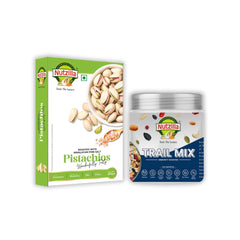 Nutzilla Combo Pack of Roasted Pistachio & Trail Mix