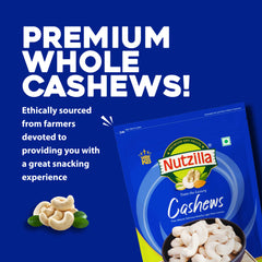 Cashew Plain W320 - 250gm - Nutzilla