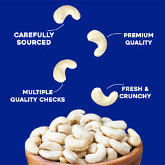 Cashew Plain W320 - 250gm - Nutzilla