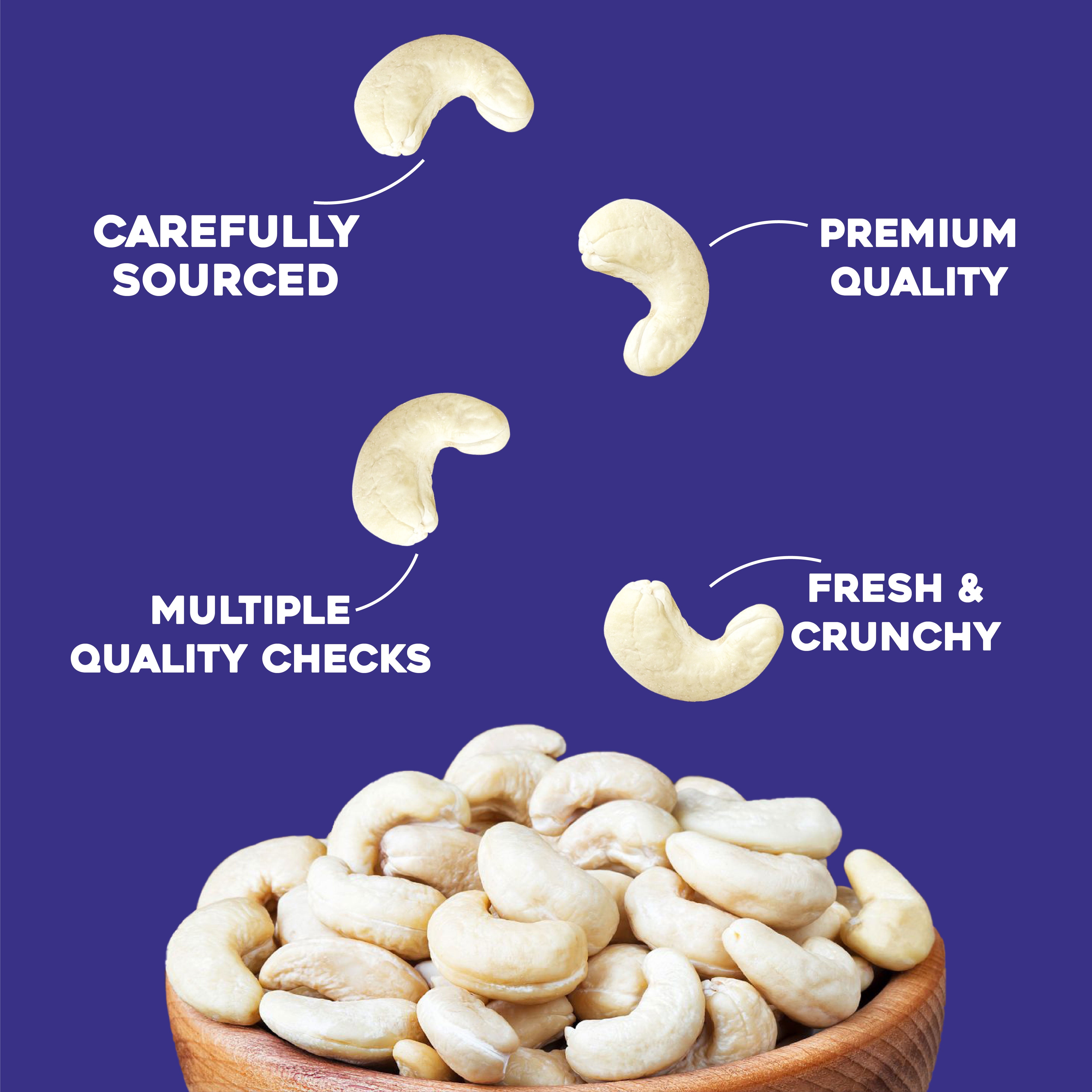 Almonds & Cashew Roasted (250gmX2) - Nutzilla