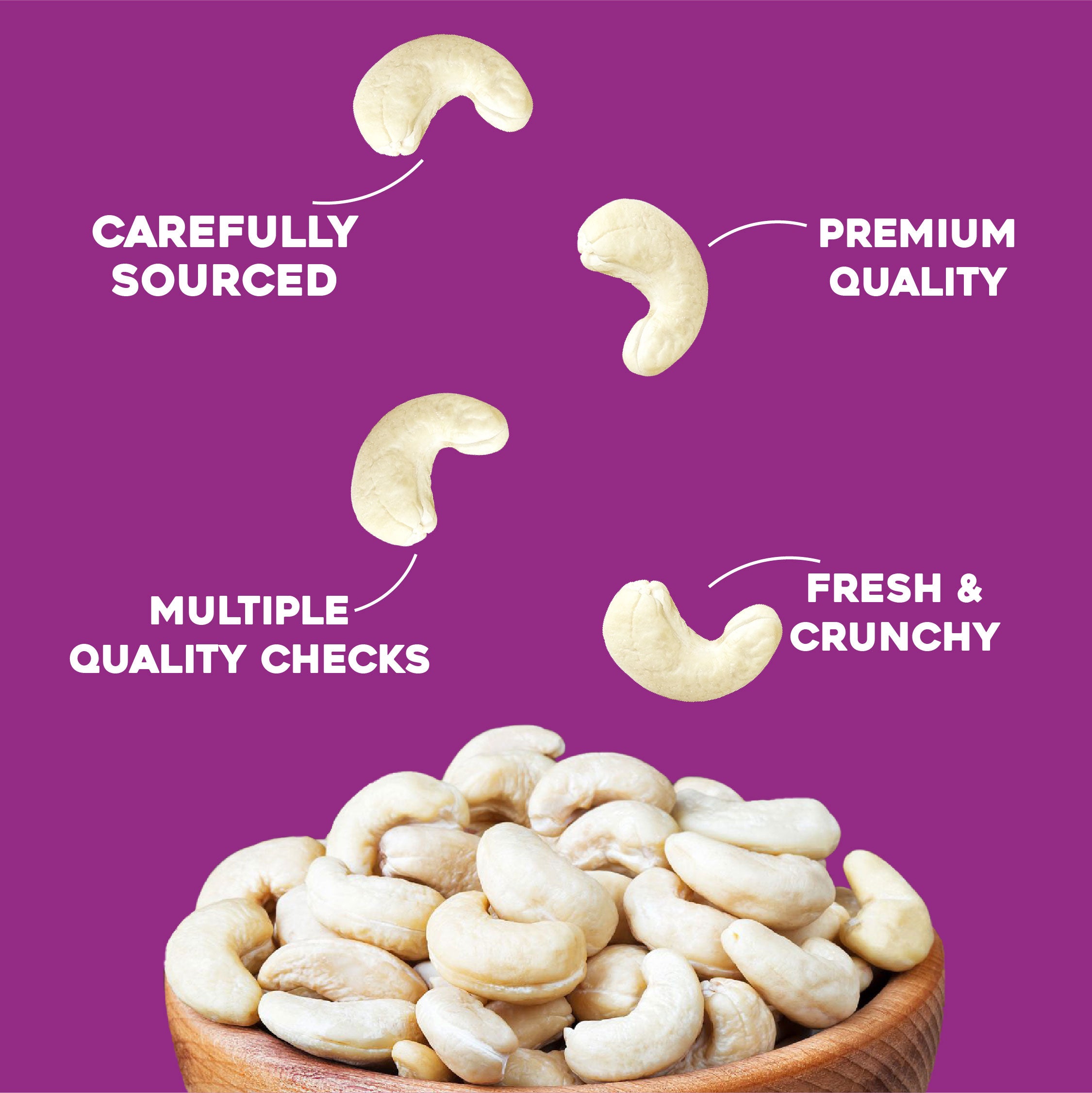 Cashew W240 Roasted salted - 250gm